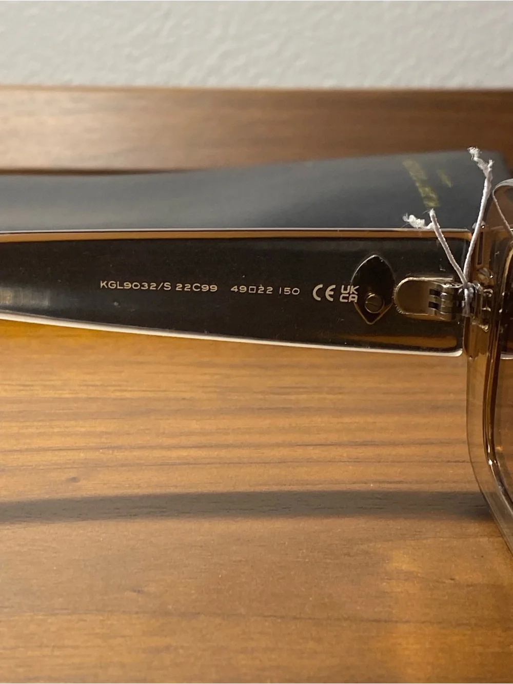 Kurt Geiger Transparent Brown Oversized Square Sunglasses